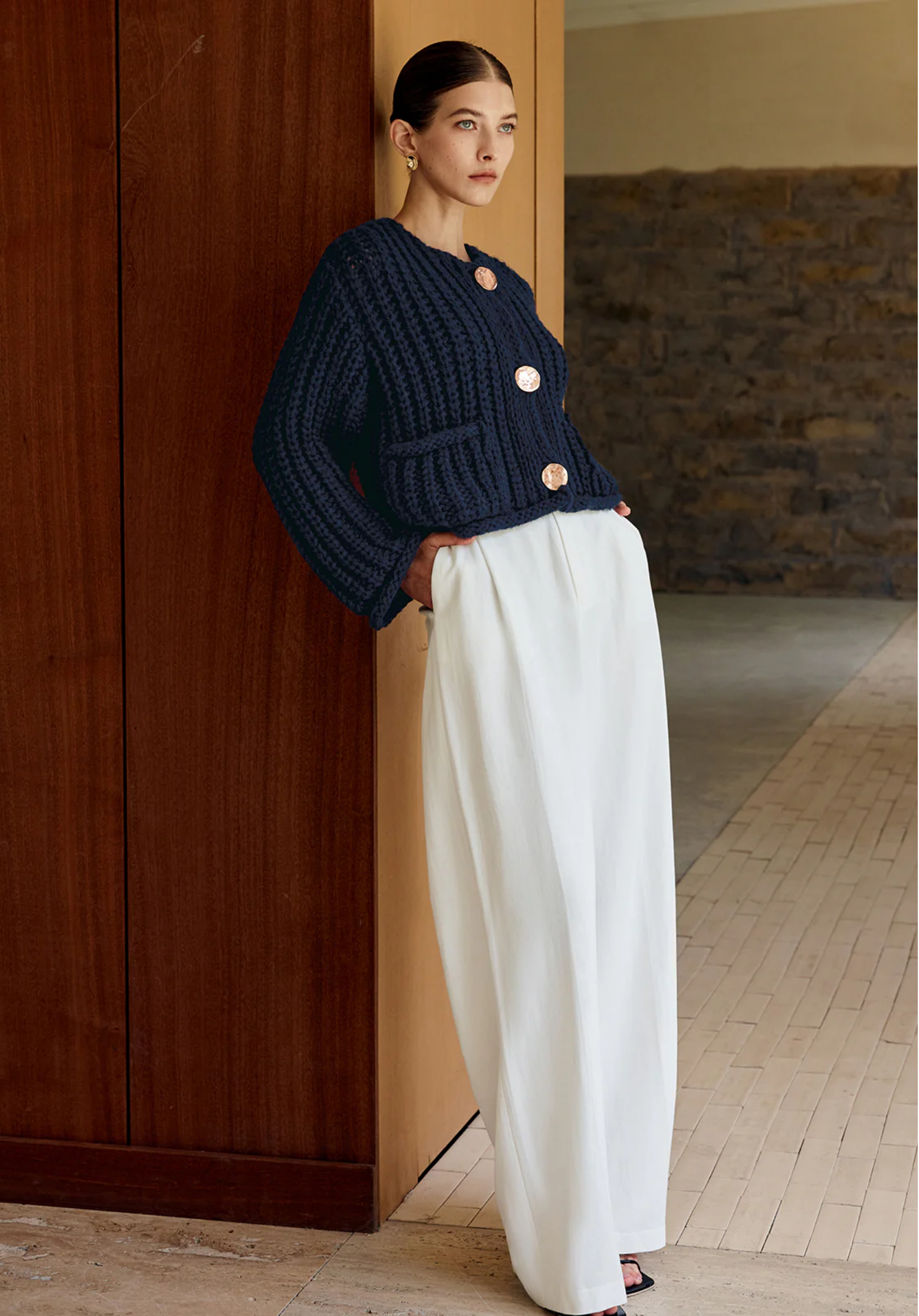 Kurzer Strick-Cardigan